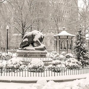 Photography Canvas Art of Ritten House Sq At Winter (Snow View) ,canvas Art 30x40.