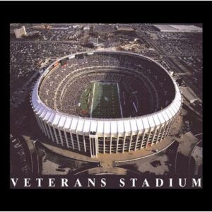 Philadelphia Veterans Stadium(20x27) Canvas Art.