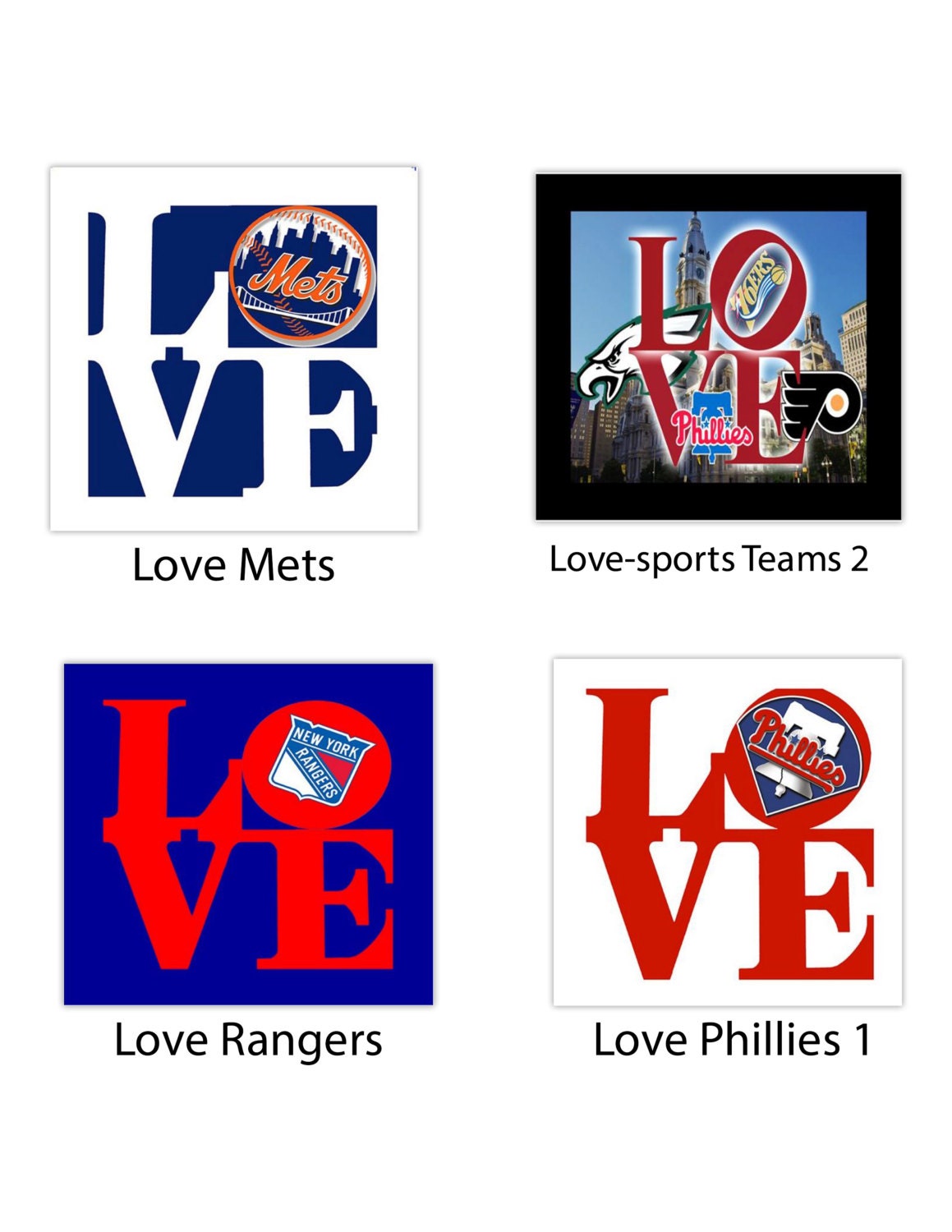 Love ,Pop Art -(sports Teams 2),Philadelphia,Pa-Sports Art,Canvas Art,Eagle,Flyers. - Image 2