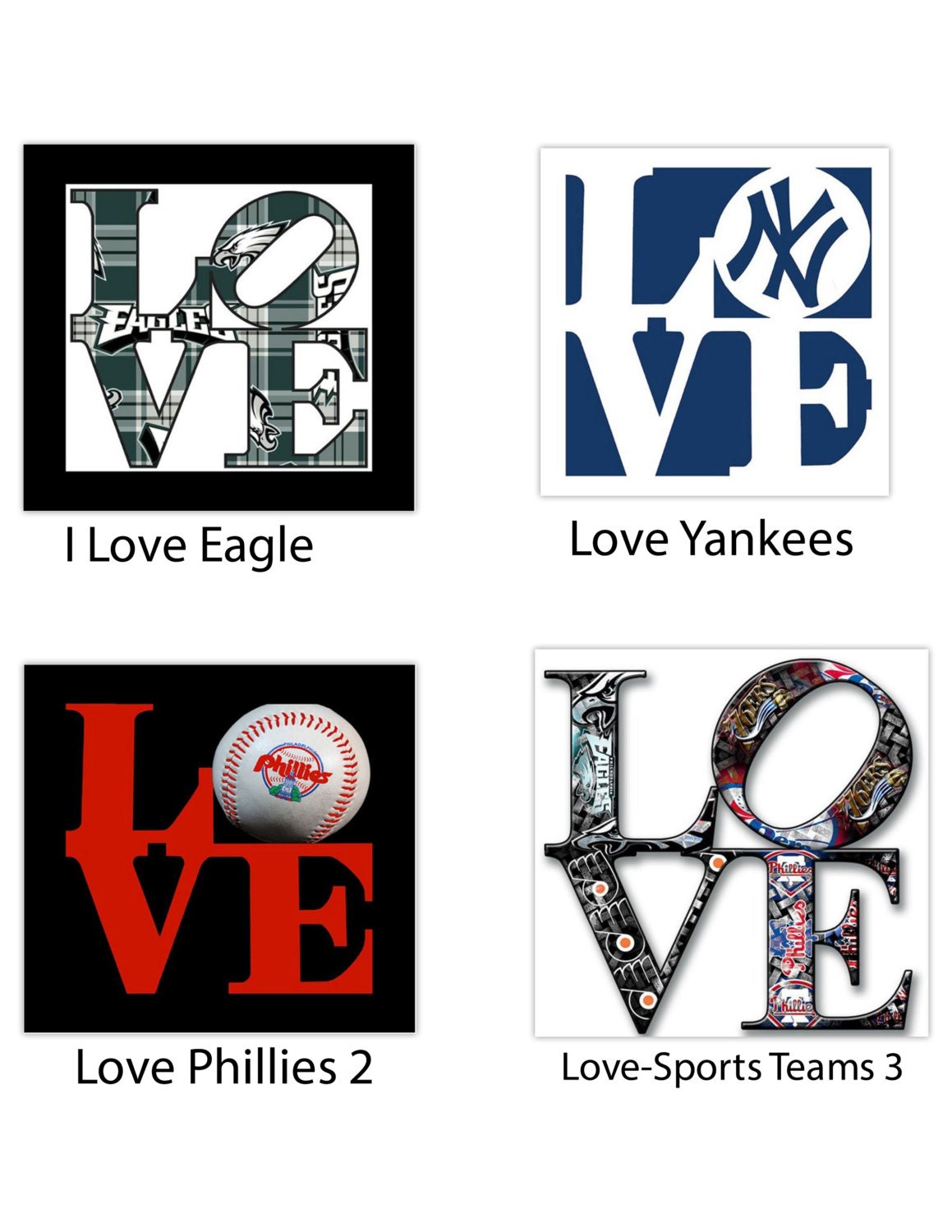 Love ,Pop Art -(sports Teams 2),Philadelphia,Pa-Sports Art,Canvas Art,Eagle,Flyers. - Image 3