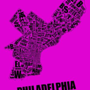 Philadelphia Neighborhood Typography Maps (18x24)