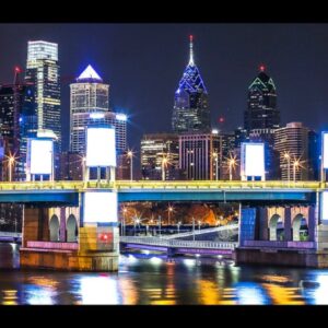 Philadelphia Skyline from South Street Bridge,Canvas Art,Photo,Prints,wall Art,Photography.