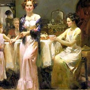 The Gathering by Pino (36''x48'') Framned