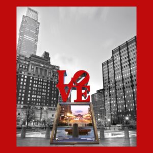 Philadelphia Love park (12 x 14)