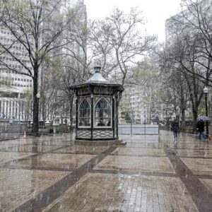 Philadelphia Rittenhouse square Rain Day 2-Canvas Art-Wall Art-prints-Photography-Poster(20x27)