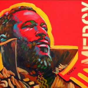 Marvin Gay,African American Jazz ,Black Art (20x27).Canvas Art,African American Art,Pop Art,Prints,Music.