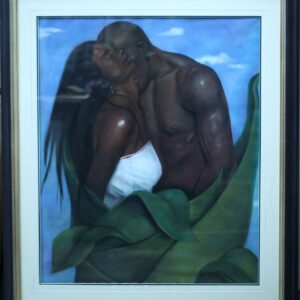 Growing Passion By Laurie Cooper Framed And Matted is original pastel on Acid Free Paper (45x53).