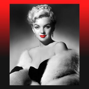 Marilyn Monroe with Red Lipstick
