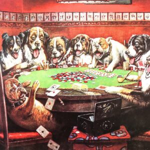 Poker Sympathy ( dogs playing Cards)
