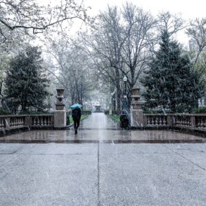 Philadelphia Rittenhouse Square Rain day,Canvas Art-Prints-Photography-City Art-Center city(20x27)