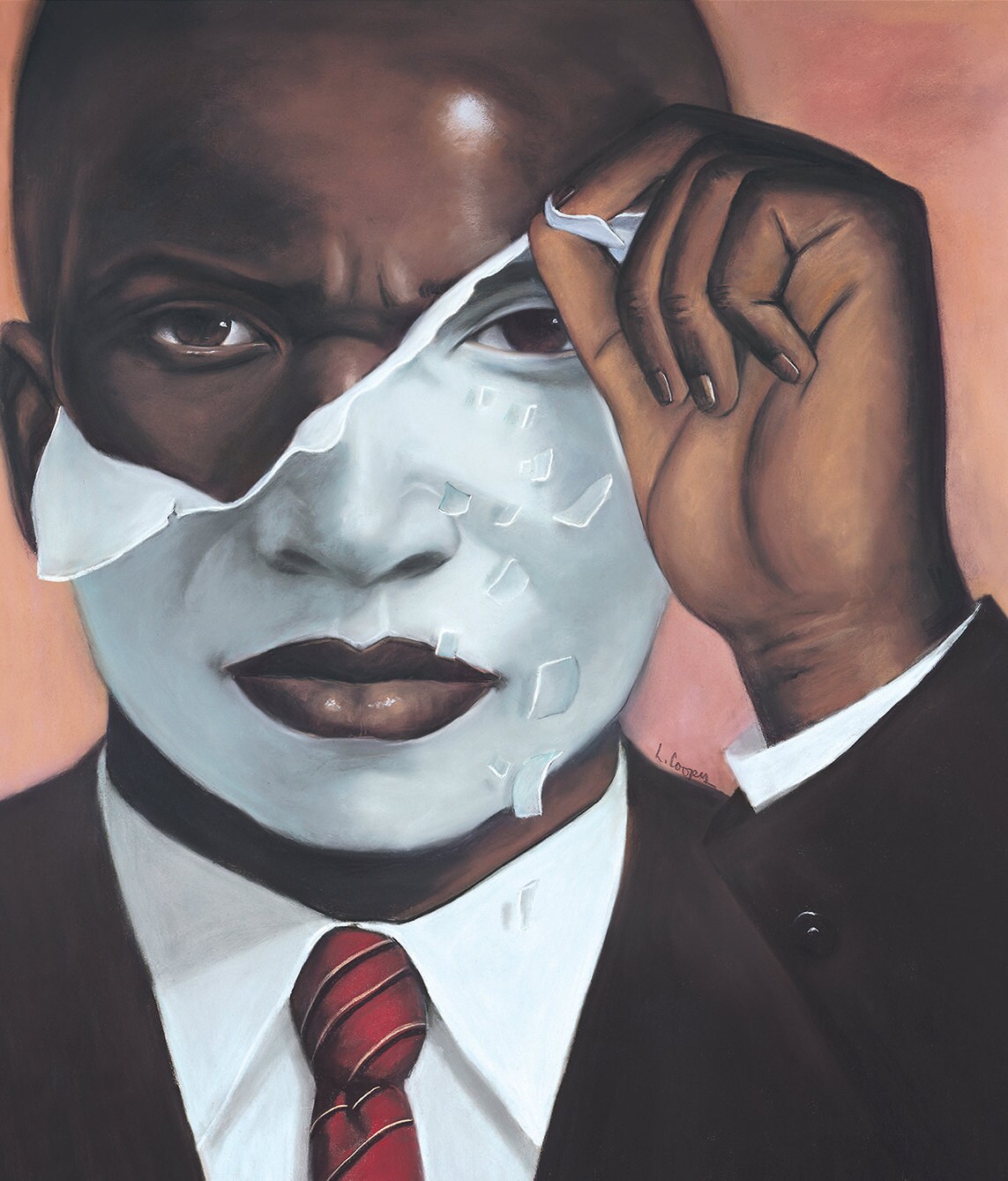 Face Reality Male -(20x27) prints-African American Art-Black Art.