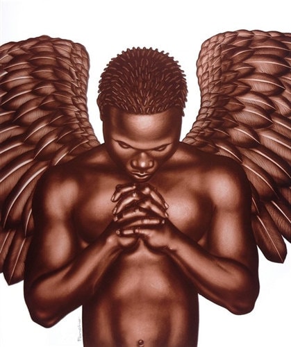 The Guardian is Limited Edition By Larry Poncho Brown ,Black Art-African American Art-Prints-Framed Art