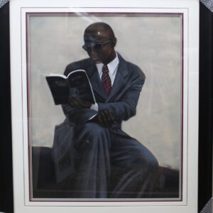 Rich and black in America Is original Pastel by Laurie Cooper ,Framed And Matted,Black Art,African American Art,Prints,Office Art,Wall Art.