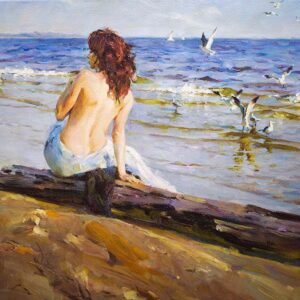 Beauty on the Shore, by Michael & Inessa Garmash ,Giclee on Canvas