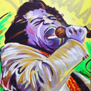 James Brown By Sheek ,Canvas Art(30x40),Prints,Music ,Jazz.