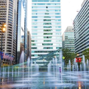 Philadelphia Dilworth Park(24''x50'') Color,Canvas Art,Photography,Wall art.