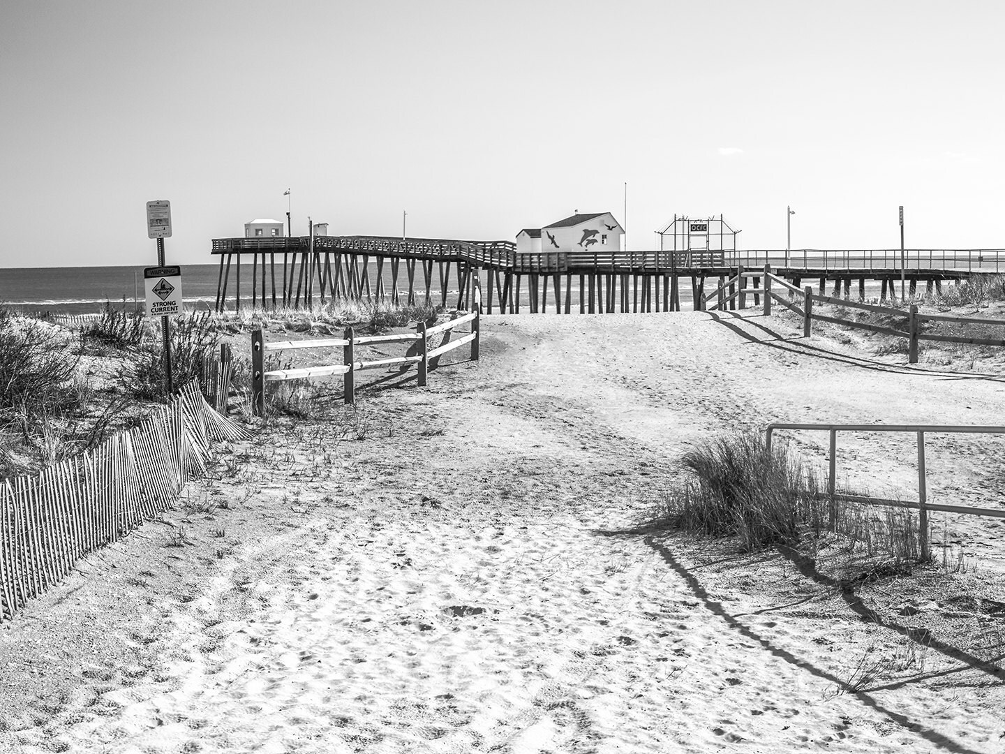 Photograph of Ocean City NJ Fishing Pier (12 x14),Canvas Art,Photo,wall art. - Image 2