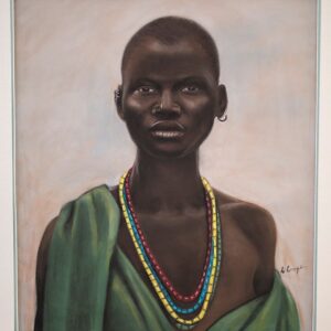 African Boy By Laurie Cooper is Original on Pastel Paper DBL Matted (35x39)