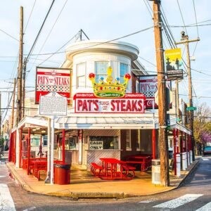 Photography Canvas Art of Pat's king of Steaks,wall Art ,(20x27),Photo.