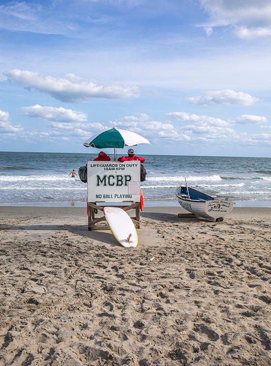 Life Guard at Margate,Nj,Canvas Art,Photo,Wall Art,Ocean Art. (12x14) - Image 2