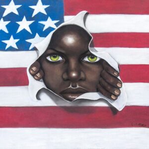 Slavery still Exit ! By Laurie ,Original on Acid Free Pastel paper (27x30)
