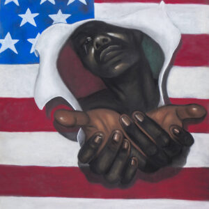 Slavery Still Exit 2 ! By Laurie Cooper Canvas Art (20x27) Black Art,African American Art.