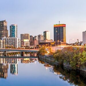Photography Canvas Art of Philadelphia’s Skyline From SpringGarden Bridge (12x36) Panoramic,Photo.