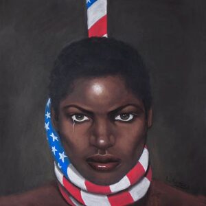 Black Woman in America is Original Pastel on Acid free Pastel Paper By Laurie Cooper