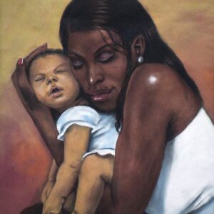 Mother's Love By Laurie Cooper,Canvas Art 20x27.