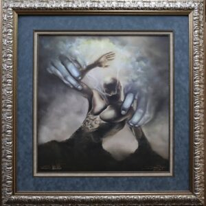 Day One: Creation Of Man is a limited edition work of art by Edwin Lester .Framed and DBL matted