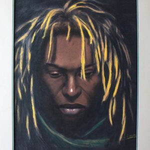 African man is original Pastel by Laurie Cooper(32x40)