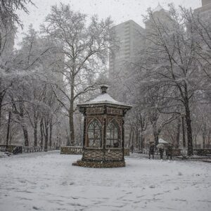 Photography of Ritten House Sq At Snow,Canvas Art(30x40),Photo,Wall art