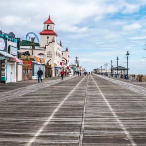 Board walk 2  At Ocean City ,NJ ,Canvas Art,photo,Wall Art