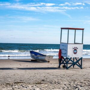 Photography Art of Atlantic City,NJ LifeGuard (30x40),Canvas Art.
