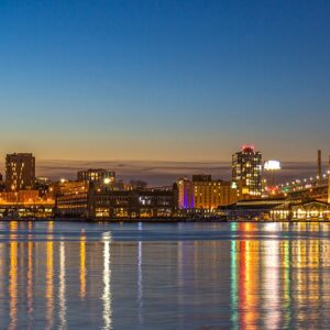 Philadelphia Skyline with Ben Franklin Bridge Canvas Art Panoramic ,(20x60) .Prints,art on Canvas,Photography ,wall Art