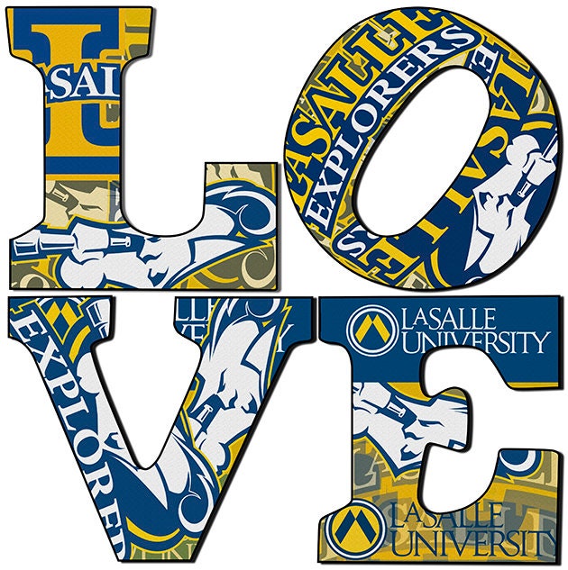La Salle University Love (12x12) Canvas Art