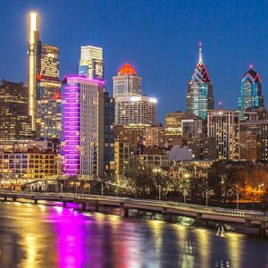 Skylines From South Street Bridge (12x36)