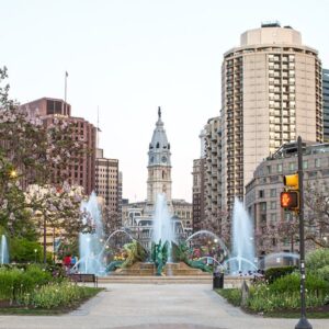 Philadelphia logon Sq (30x40) Giclee on Canvas