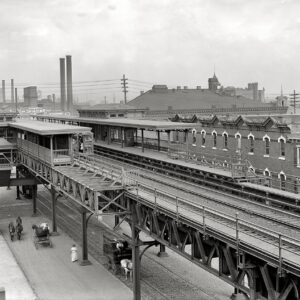 Elevated Train Station at 36th and Market Cira 1905