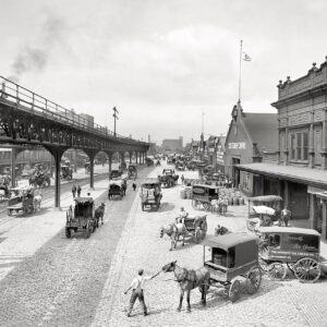 Philadelphia Circa 1908 Delaware Ave(vintage philadelphia)