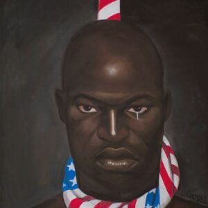 Black Man In America Male (20x27) Canvas Art