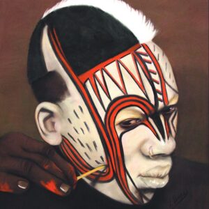 Tribal Mask 2 is Giclee on Canvas (20x24)