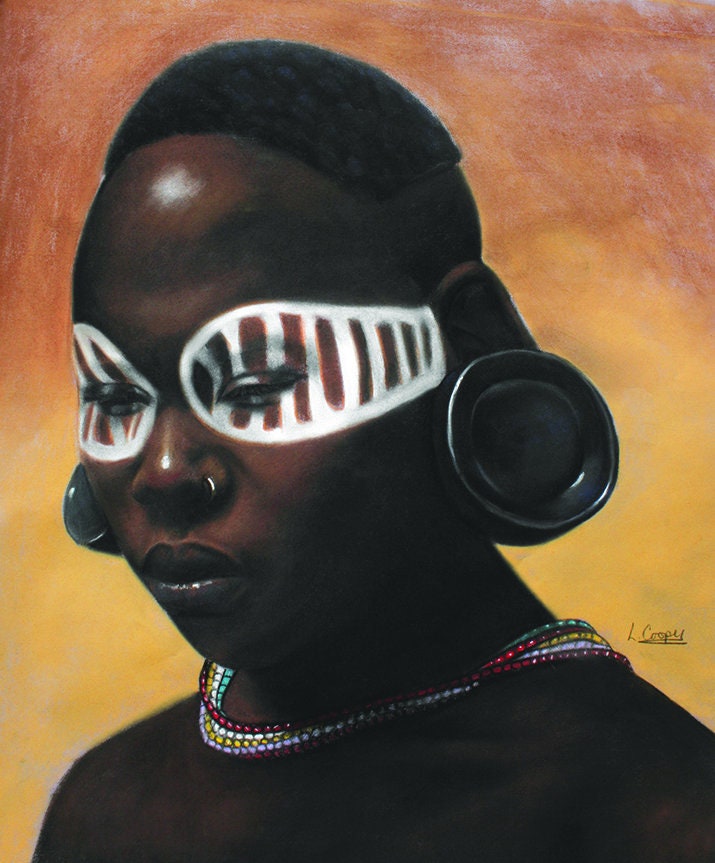 Tribal Woman By Laurie Cooper (20x27)
