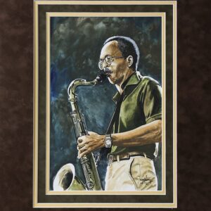 Jimmy Heath is Original watercolors Painting on Acid Free Board (16x20)