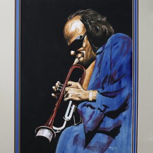 Miles By TomTom McKinney is Original Watercolors on Acid Free Board
