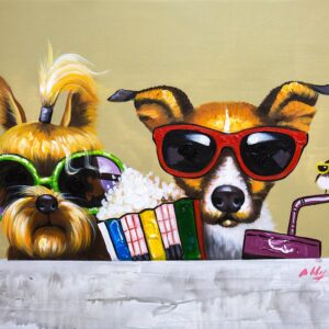 Giclee on Canvas Dogs with Sun Glasses (Gallery Wrapped) 16 x20