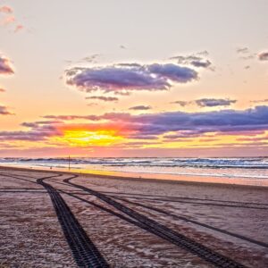 SunRise at ocean City NJ,Giclee On Canvas (20x27)