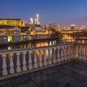 Philadelphia Museum of Art with the comcast