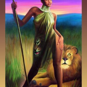 African Beauty Is Giclee on Canvas (24x36)