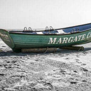 Photography Art of Margate Life Boat at Margate NJ Beach ( Canvas Art,Wall Art) Gallery Wrapped.